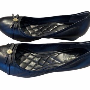 Cole Haan Women's Black Malta Wedge Slip-on Pumps, size 10b